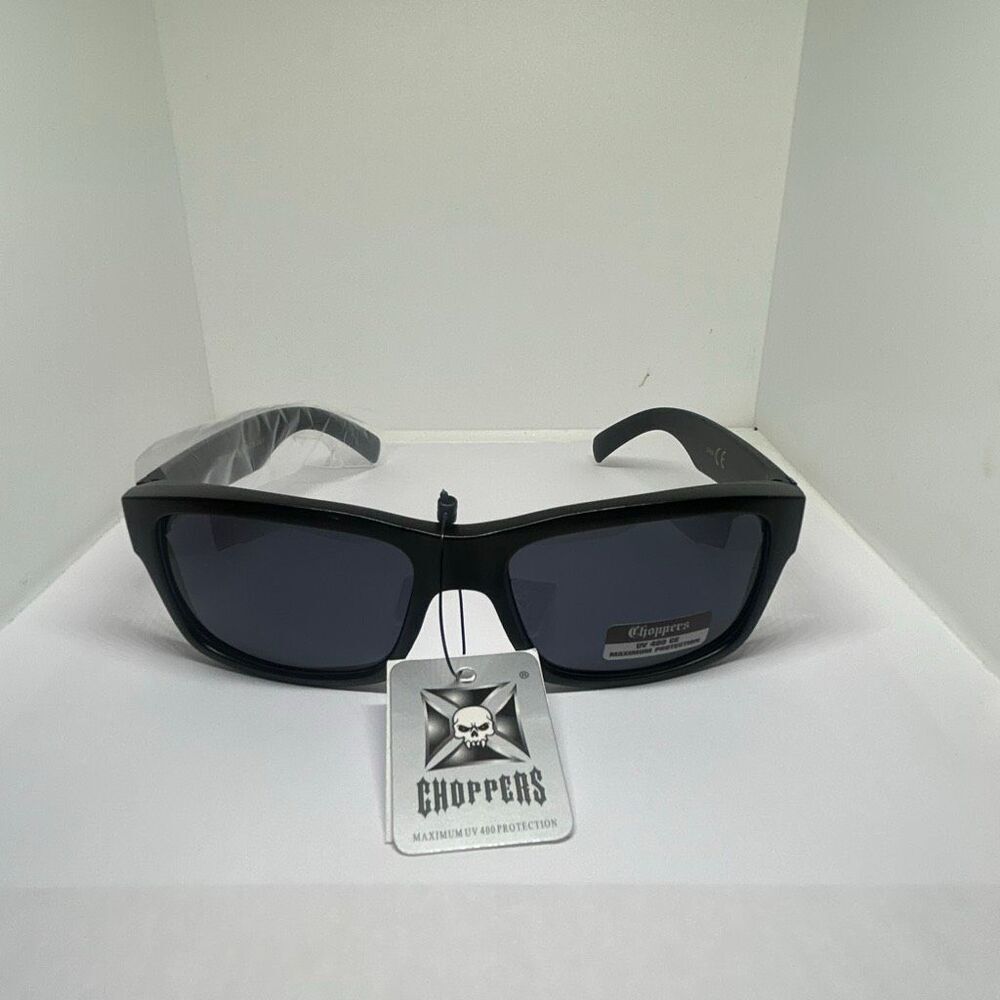 Choppers Sunglasses UV400 Wrap Around Biker Style - Picture 3 of 3